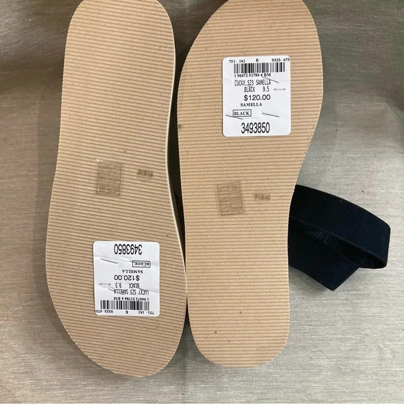 LUCKY BRAND  Sz 9.5 Samella Platform Sole Elasticized Straps Slip On Sandals NEW - Picture 11 of 12